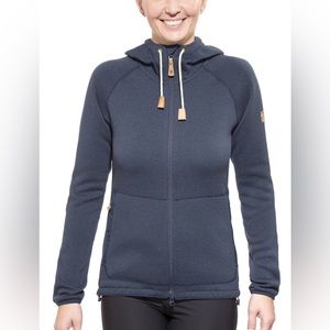Fjallraven Ovik Fleece Hoodie Jacket - Dark Blue - XS Women's - Great condition
